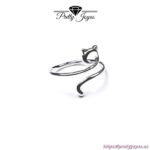 Anillo con Gato en Plata 925