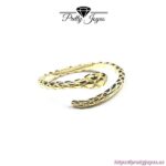 Anillo de Serpiente en Plata con Baños de Oro o Rodio