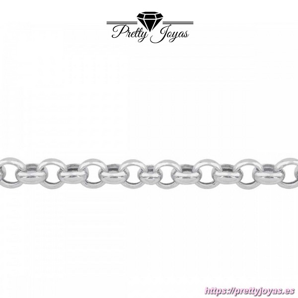 Cadena de Plata 50 cm., Tipo roló