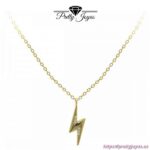 Gargantilla con Rayo Baño de Oro y Circones