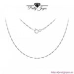 Cadena de Plata 45 cm., modelo Singapur