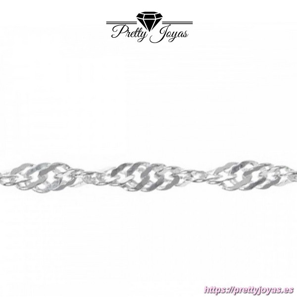 Cadena de Plata 40 cm., modelo Singapur