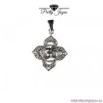 Colgante con Mandala y Om en Plata