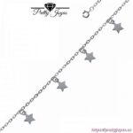 Pulsera de plata 925 con hermosas estrellas