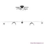 Pulsera de Plata con Estrellas y Luna