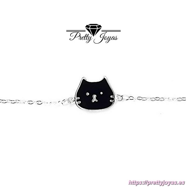 Pulsera de Gato en Plata 925