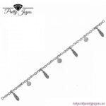 Tobillera de Plumas en Plata 925