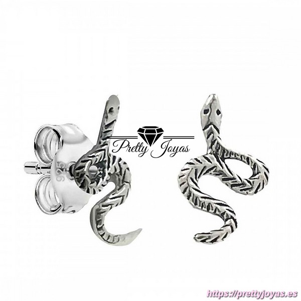 Pendientes de Serpiente en Plata 925
