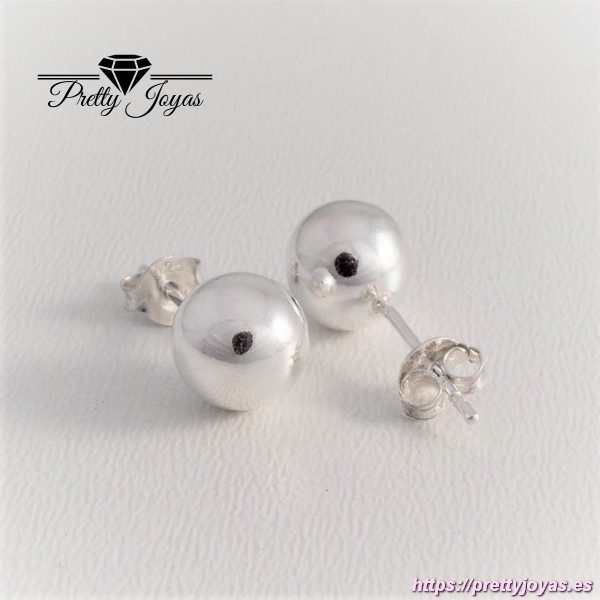 Pendiente de Bola de Plata 925