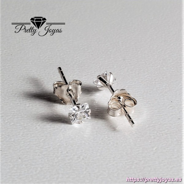 Pendientes de Plata 925 de Circonita