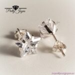 Pendientes de Plata 925 con Circonita Estrella