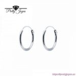 Pendientes de Plata en Aro Liso