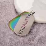 Collar EQUALITY Multicolores LGBT en Acero Inoxidable 316
