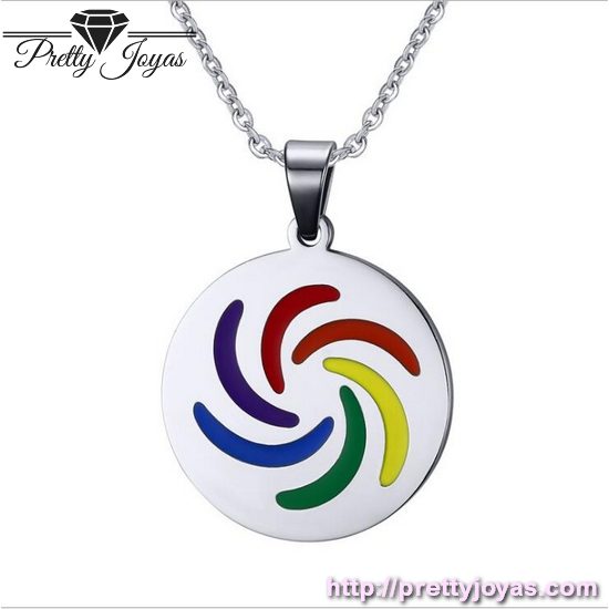Hermoso Collar Espiral de Colores