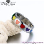 Anillo Corazones Multicolores